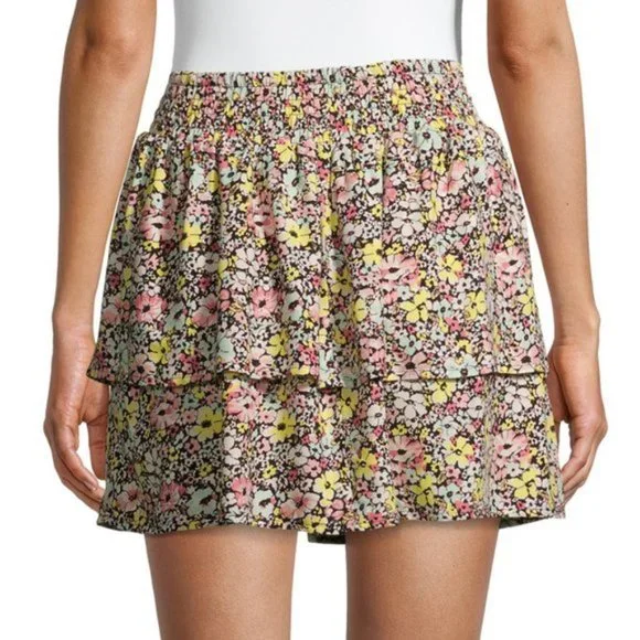 No Boundaries Juniors' Smocked Mini Skirt XL 15-16 - Picture 3 of 5